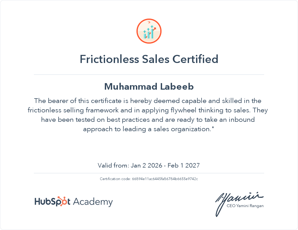 Frictionless Sales
